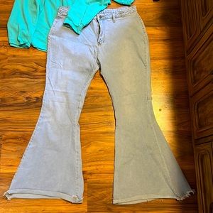 Baby Blue Flare Jeans